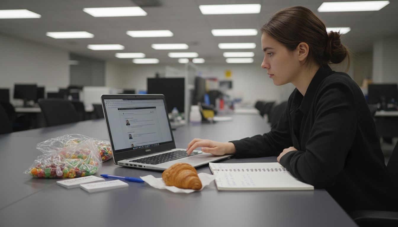 Candy buyer researching bulk suppliers