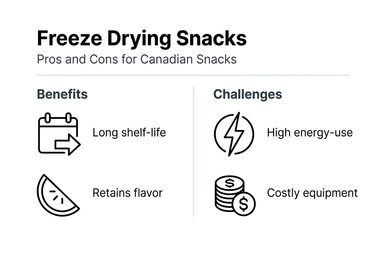 Infographic freeze drying pros cons Canada