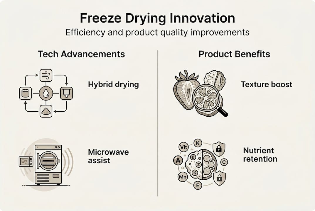 Infographic freeze drying innovation benefits