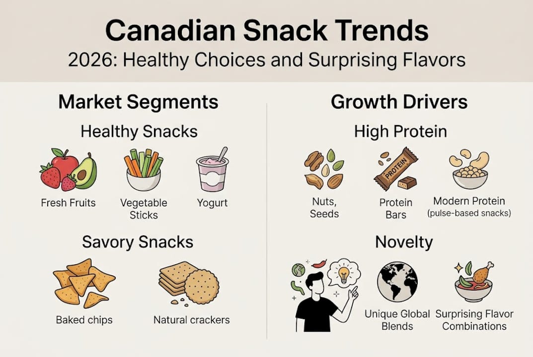 Infographic shows market segments and growth drivers
