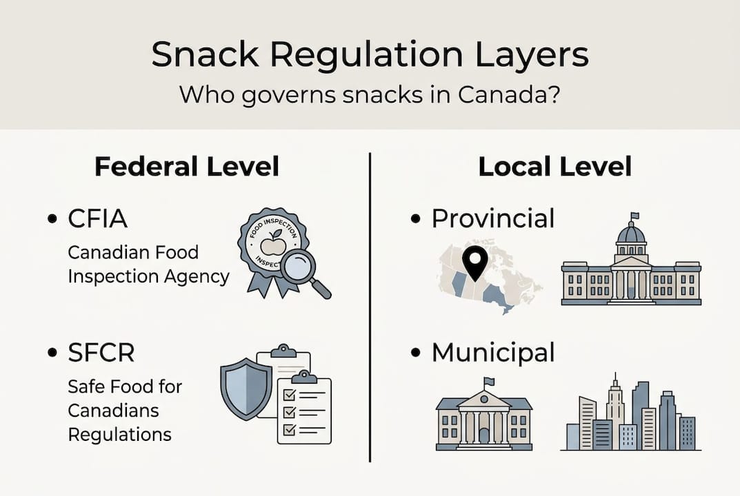 Infographic mapping snack rules federal to local