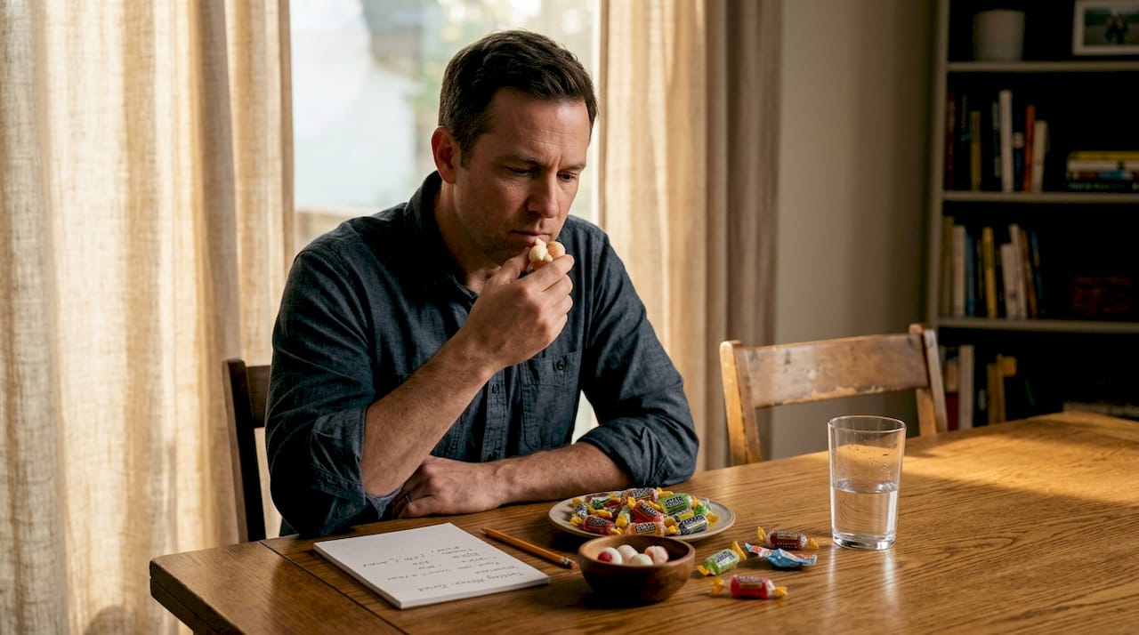 Man taste tests freeze dried Jolly Ranchers