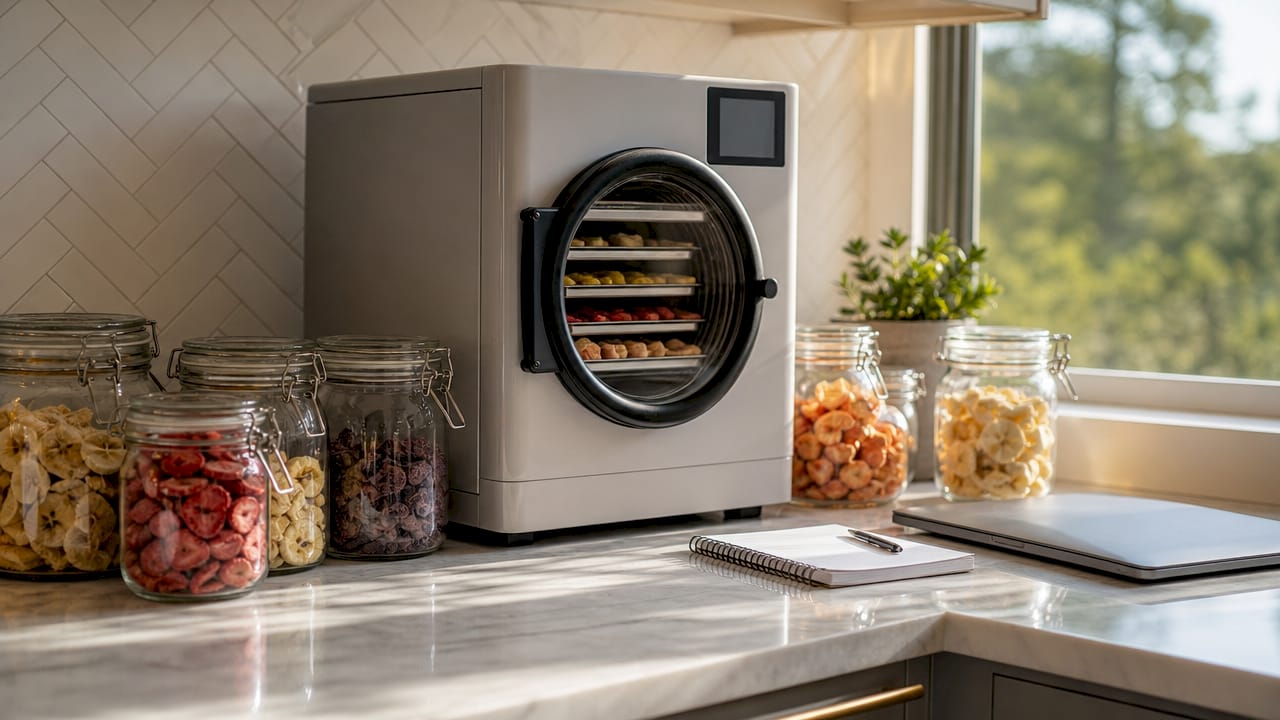 Home freeze drying setup with cost notes