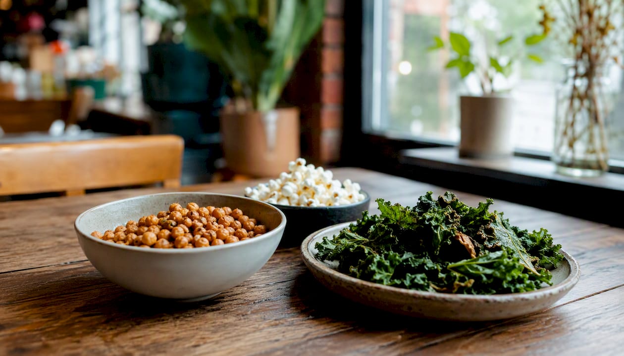 Crunchy low-calorie snack alternatives