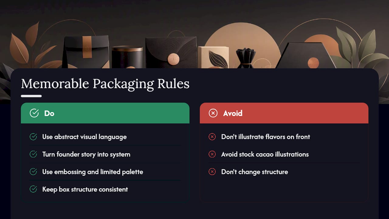 Storytelling And Visual Language That Make Packaging Memorable — overview diagram