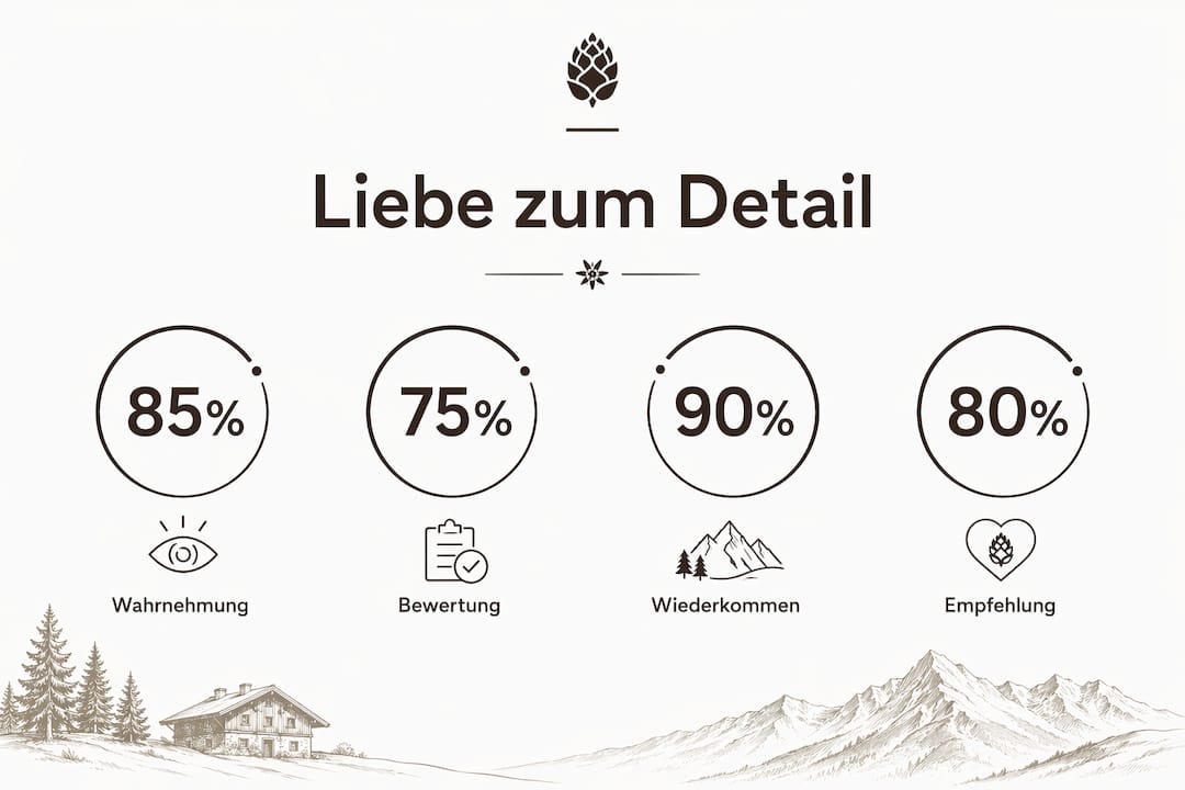 Grafik mit Zahlen und Fakten zur Wirkung von Details