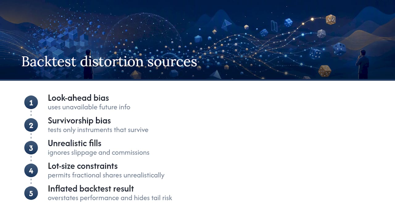 Four biases distorting sizing backtests