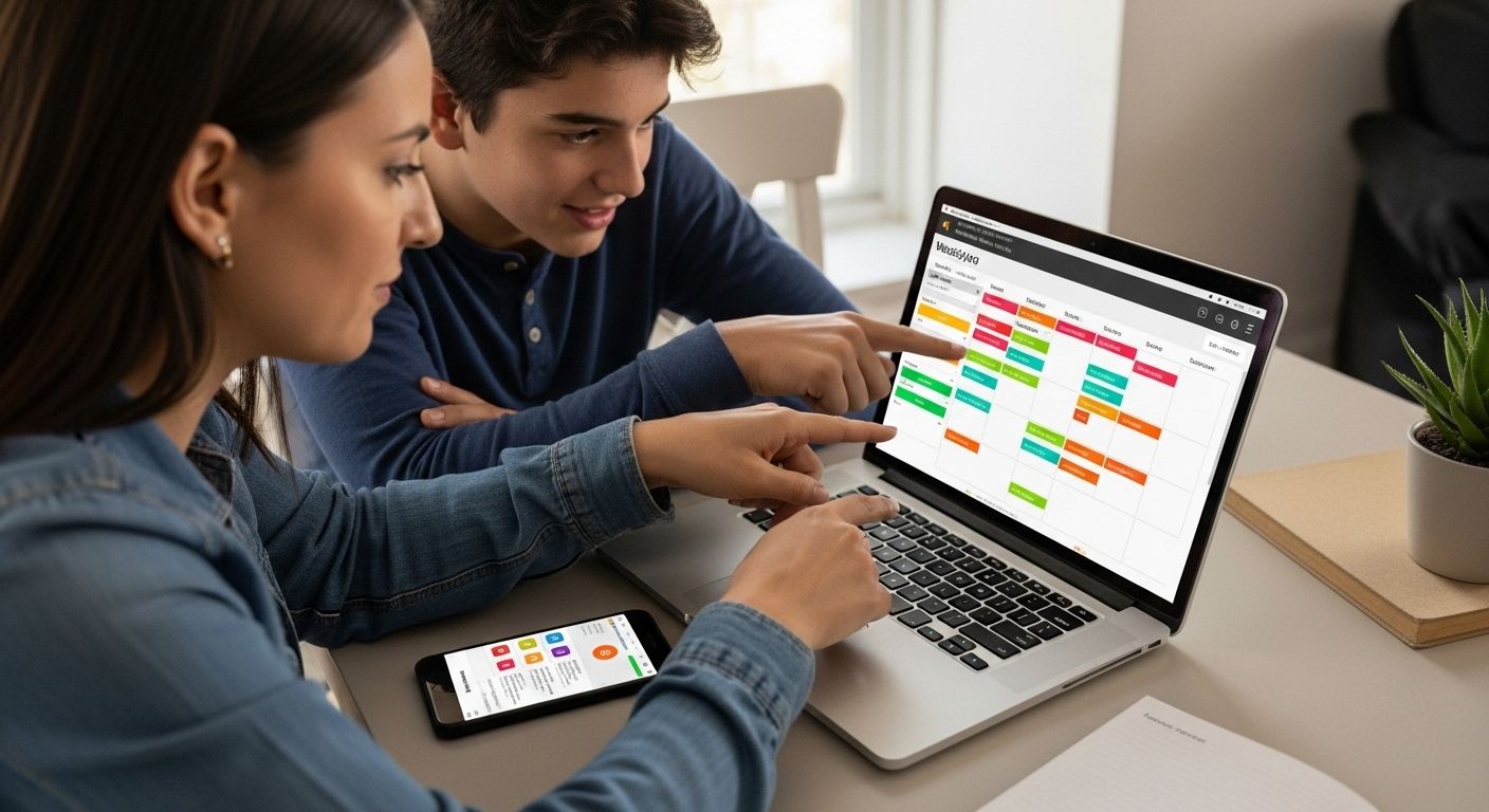 lernerfolg digital zeitplan