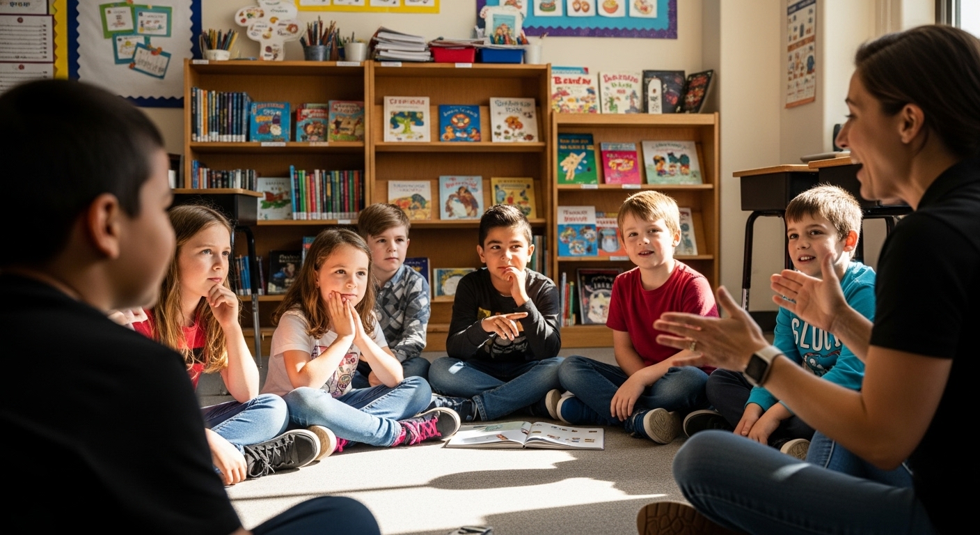 schule altersgerechte geschichten gruppe