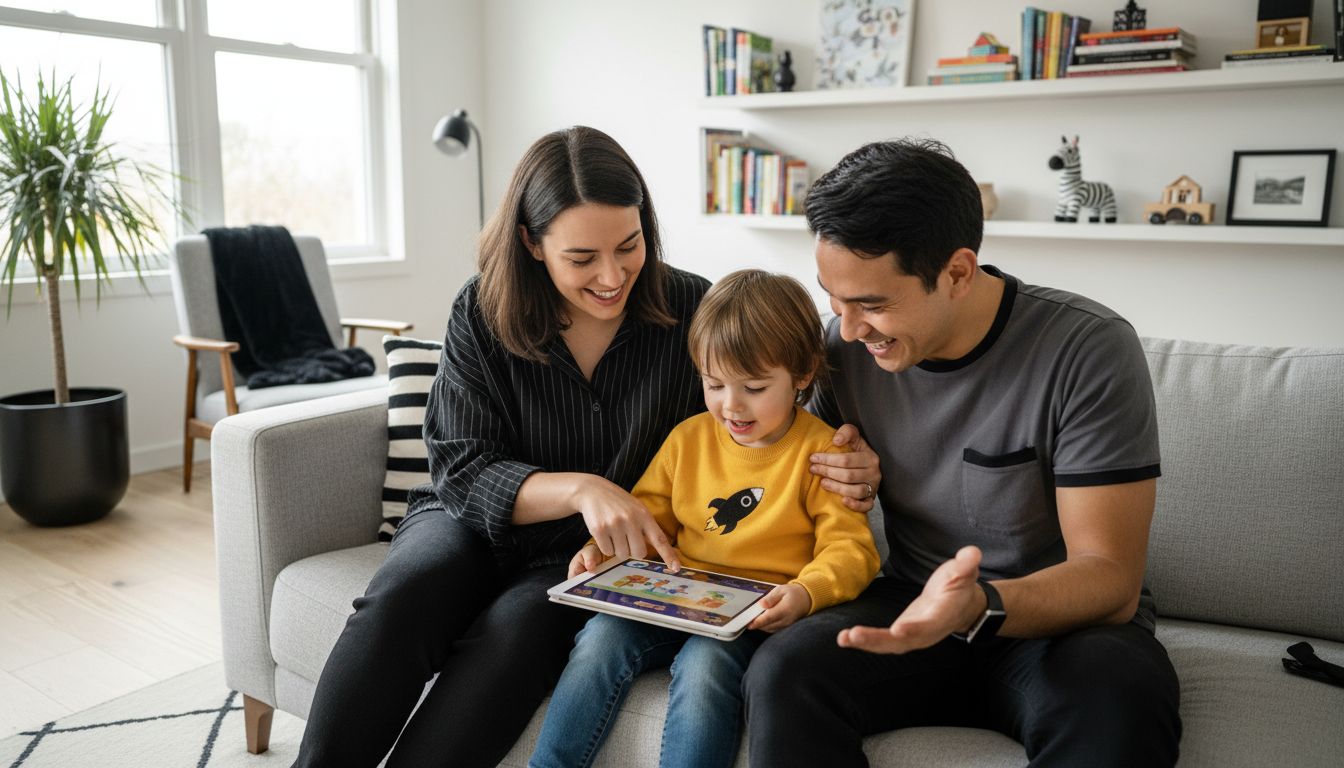 Familie digitale Sprachförderung
