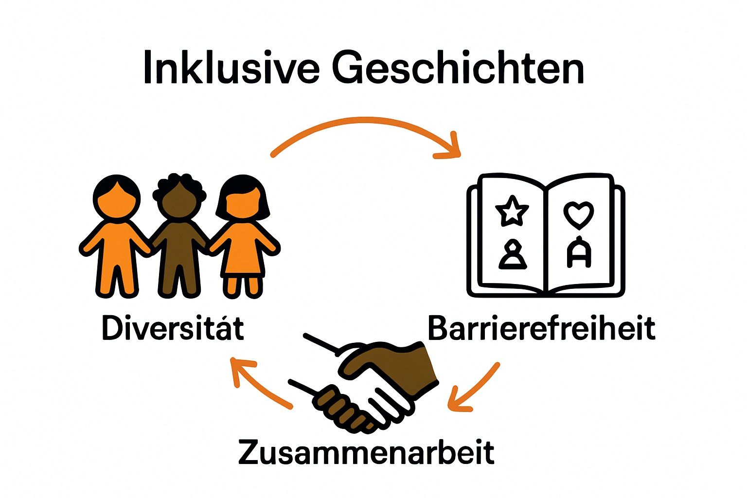 Infographic on inclusive story key qualities