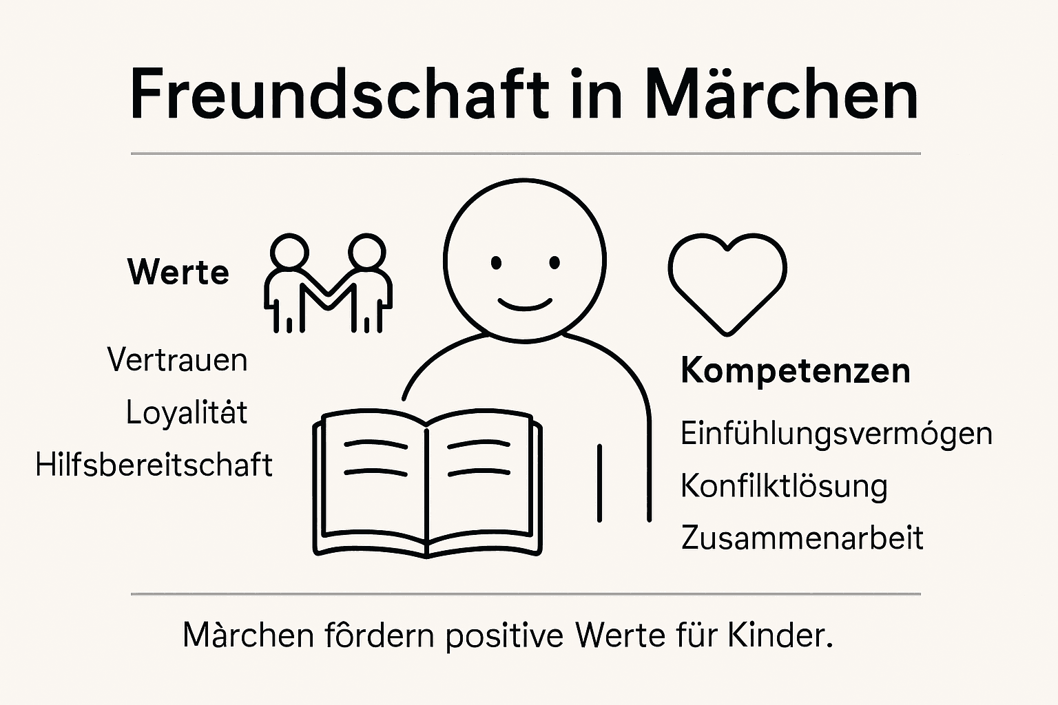 Übersicht: Freundschaft und Werte in klassischen Märchen auf einen Blick