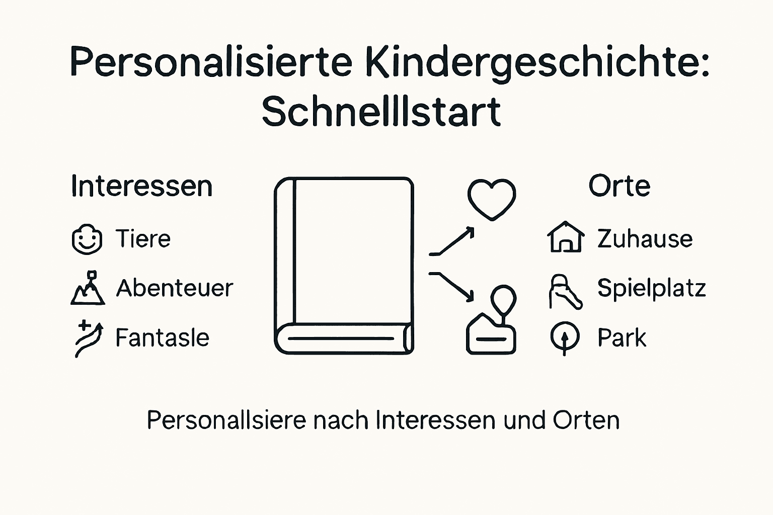 Infografik: So werden Kindergeschichten individuell auf jedes Kind zugeschnitten