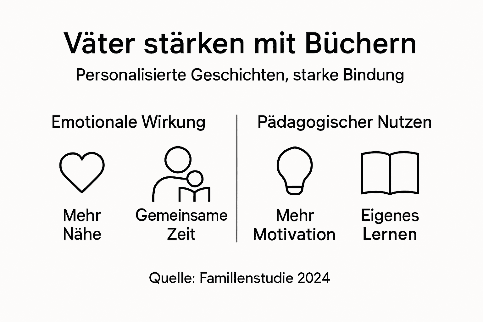 Grafik: Wie personalisierte Bücher für Väter das Familienleben bereichern