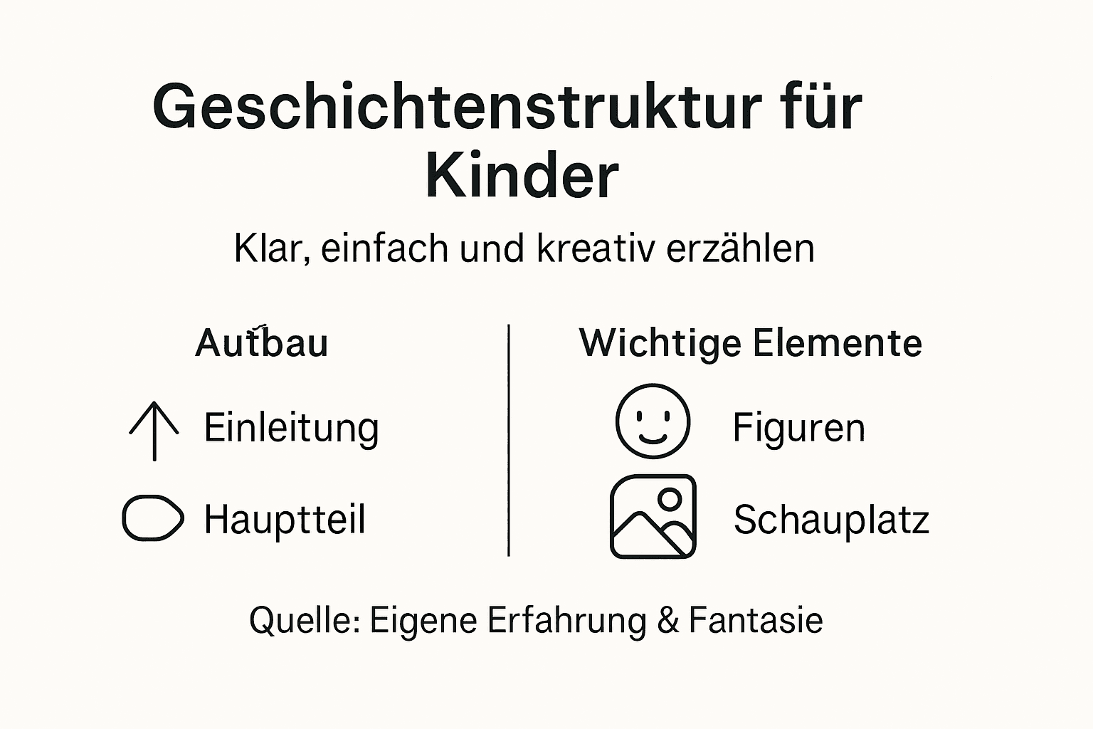 Grafik: So sind Kindergeschichten aufgebaut