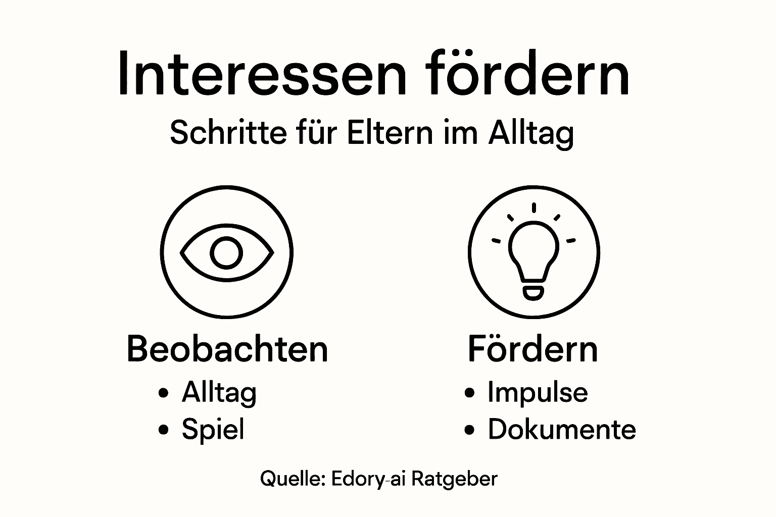 Infografik: So unterstützen Sie die individuellen Interessen Ihres Kindes Schritt für Schritt