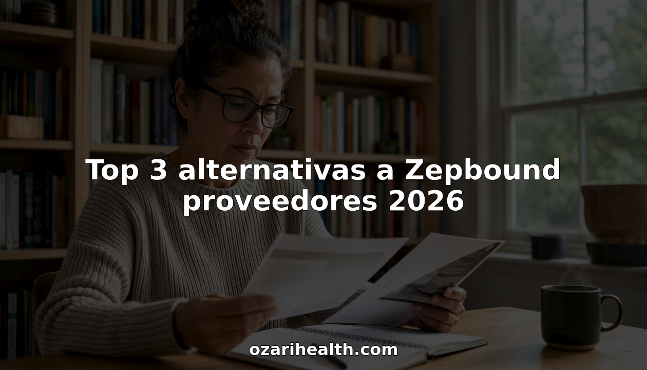 Una mujer está revisando folletos de diferentes programas para perder peso, buscando el que mejor se adapte a sus necesidades.