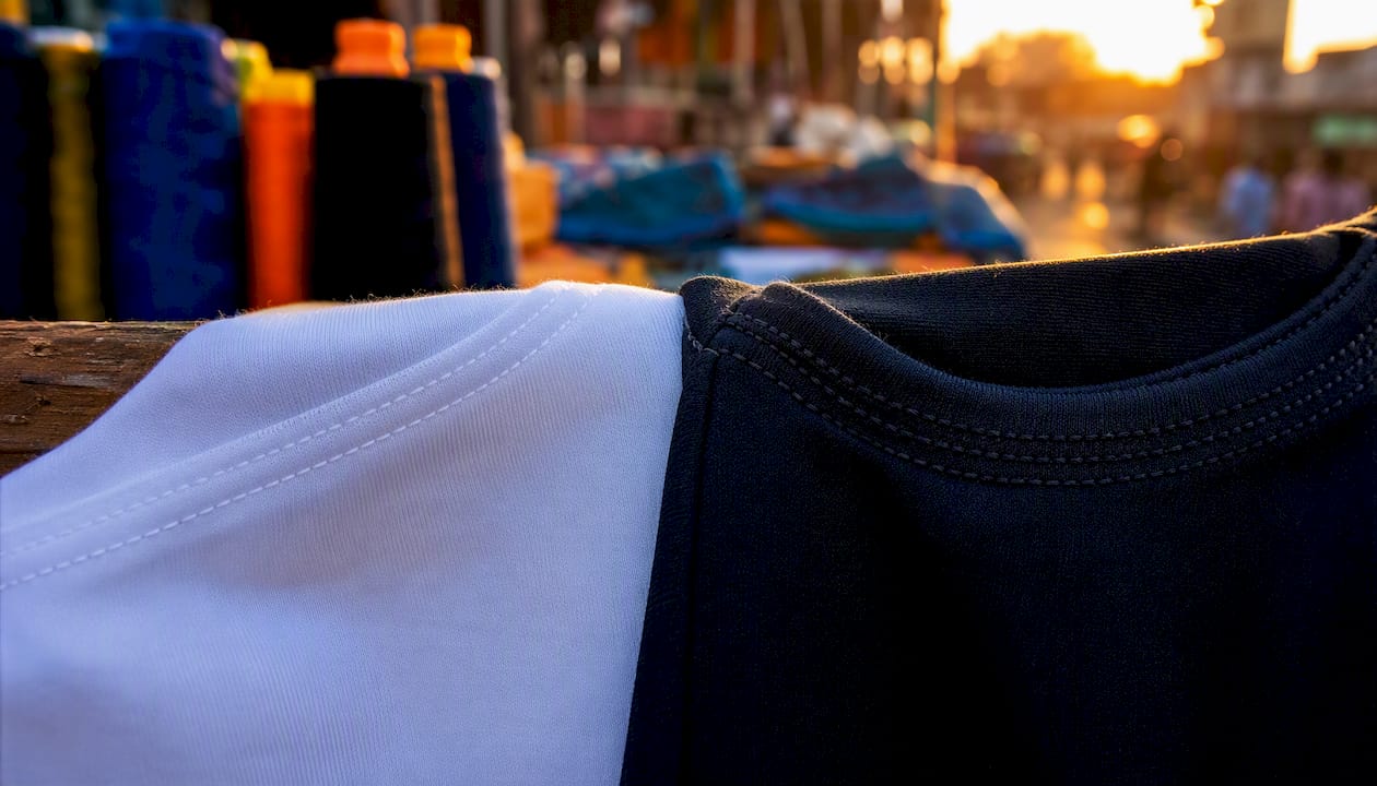 Double and triple needle stitching comparison