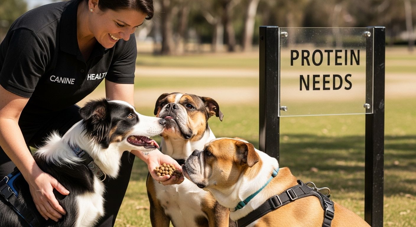 dog protein needs breeds