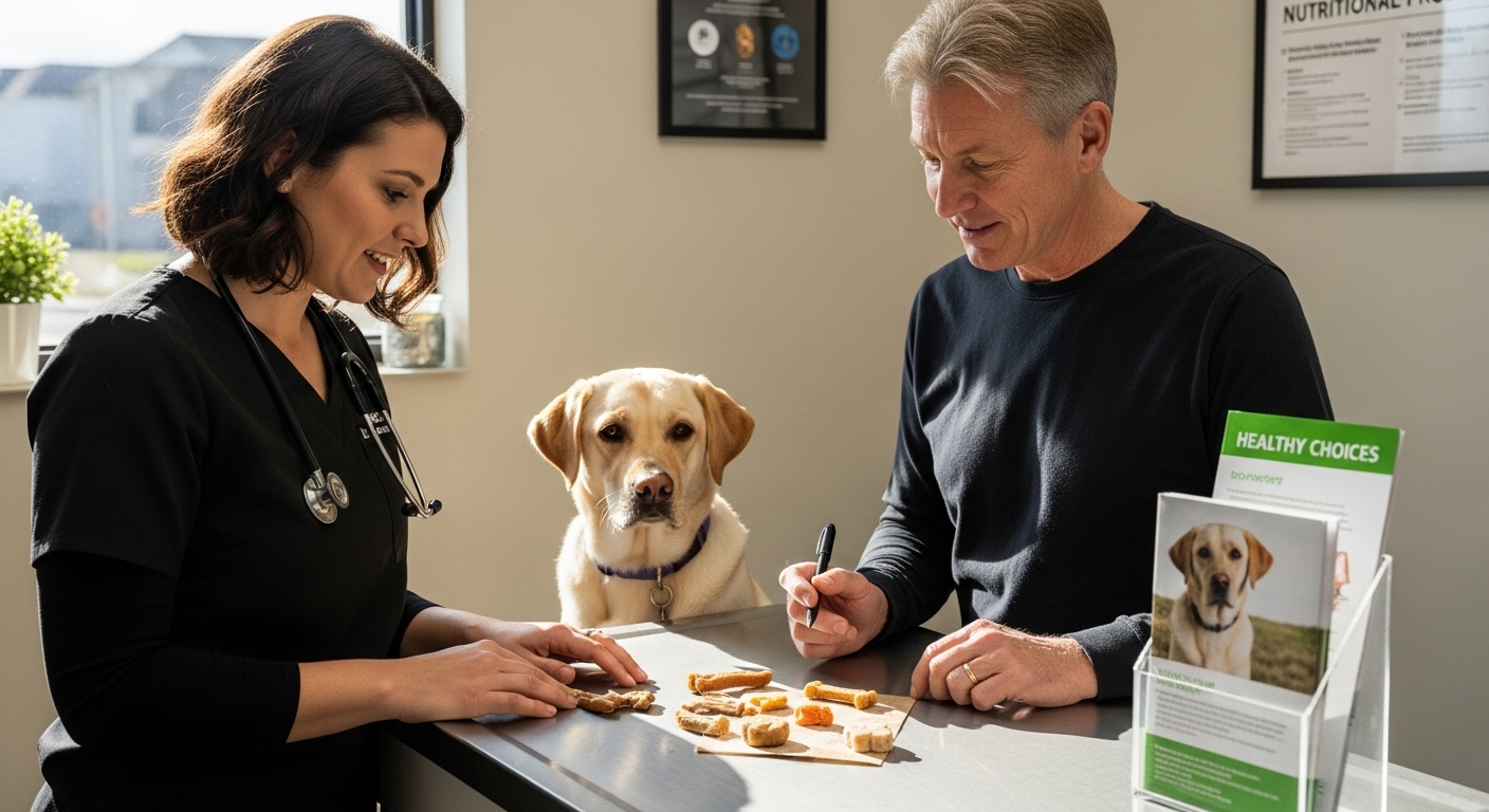 dog treat selection