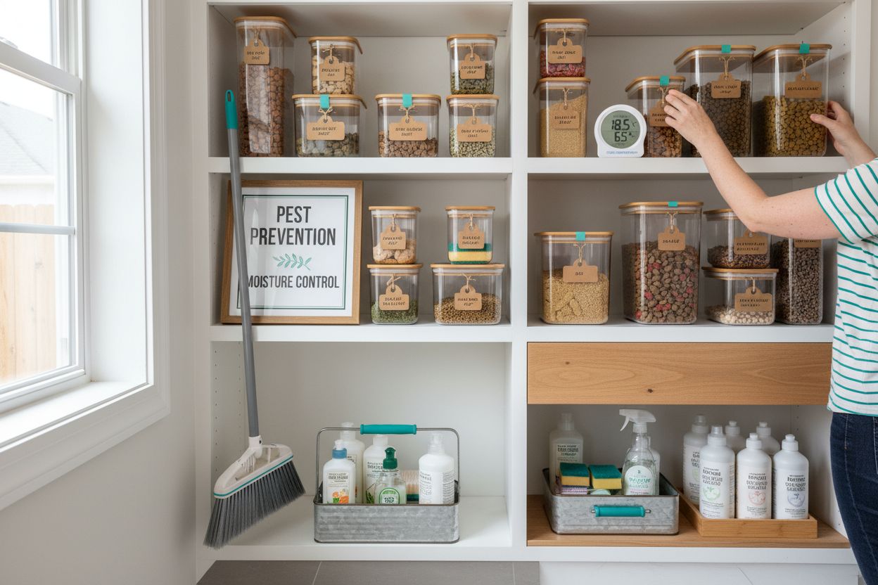 pet food storage area