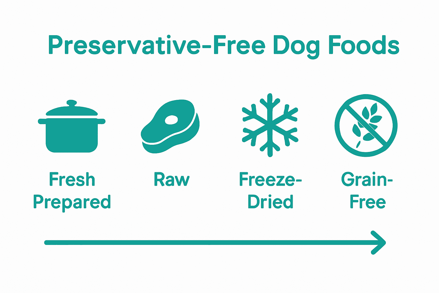 Comparison of preservative-free dog food types and features