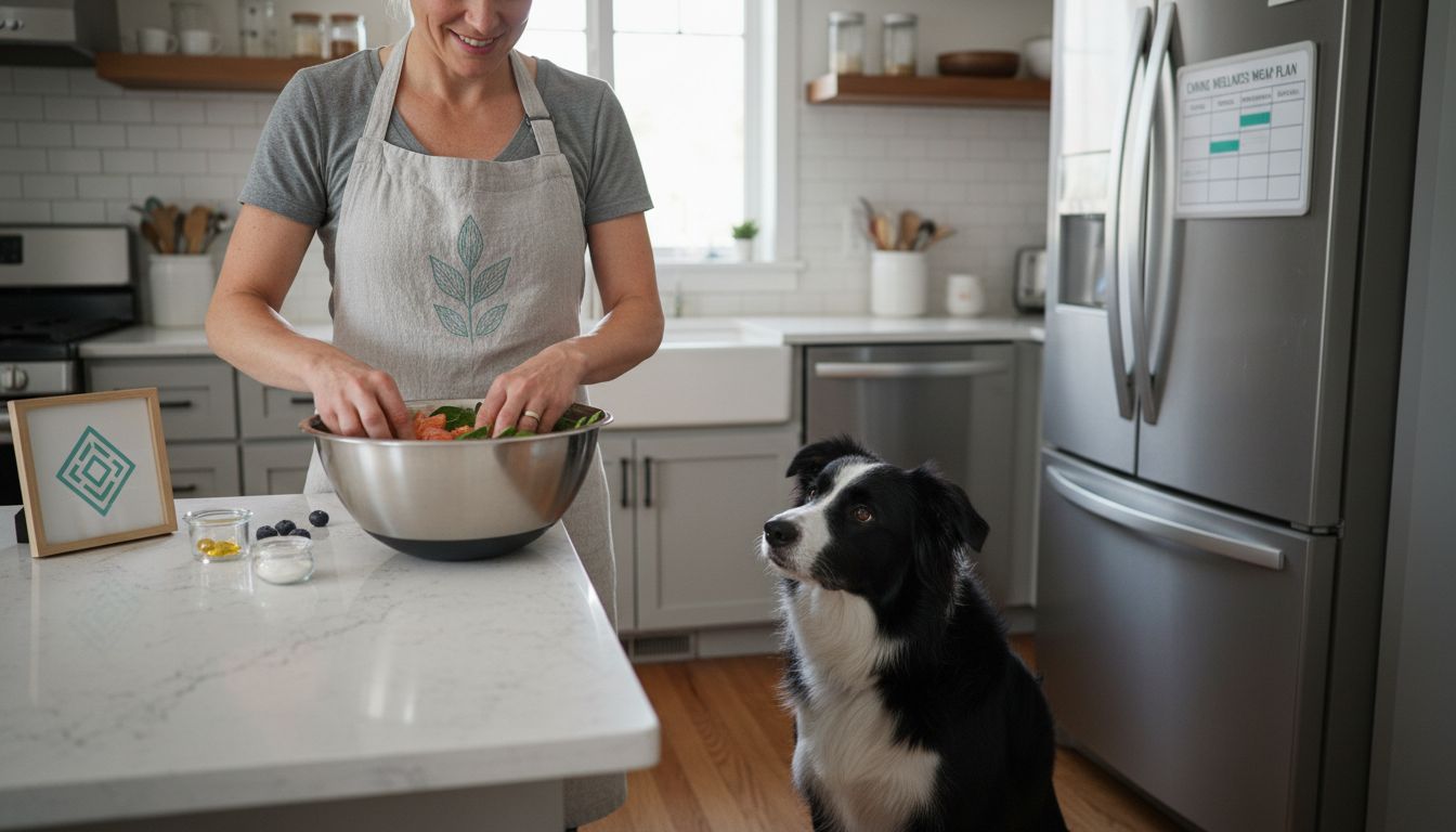 natural dog food preparation