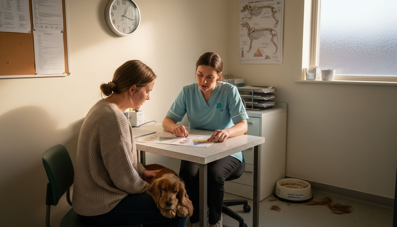 Vet advises owner on dog nutrition risks