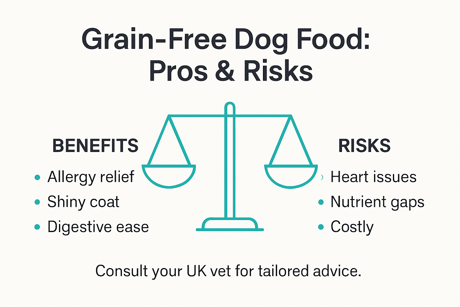 Infographic weighs benefits and risks of grain free