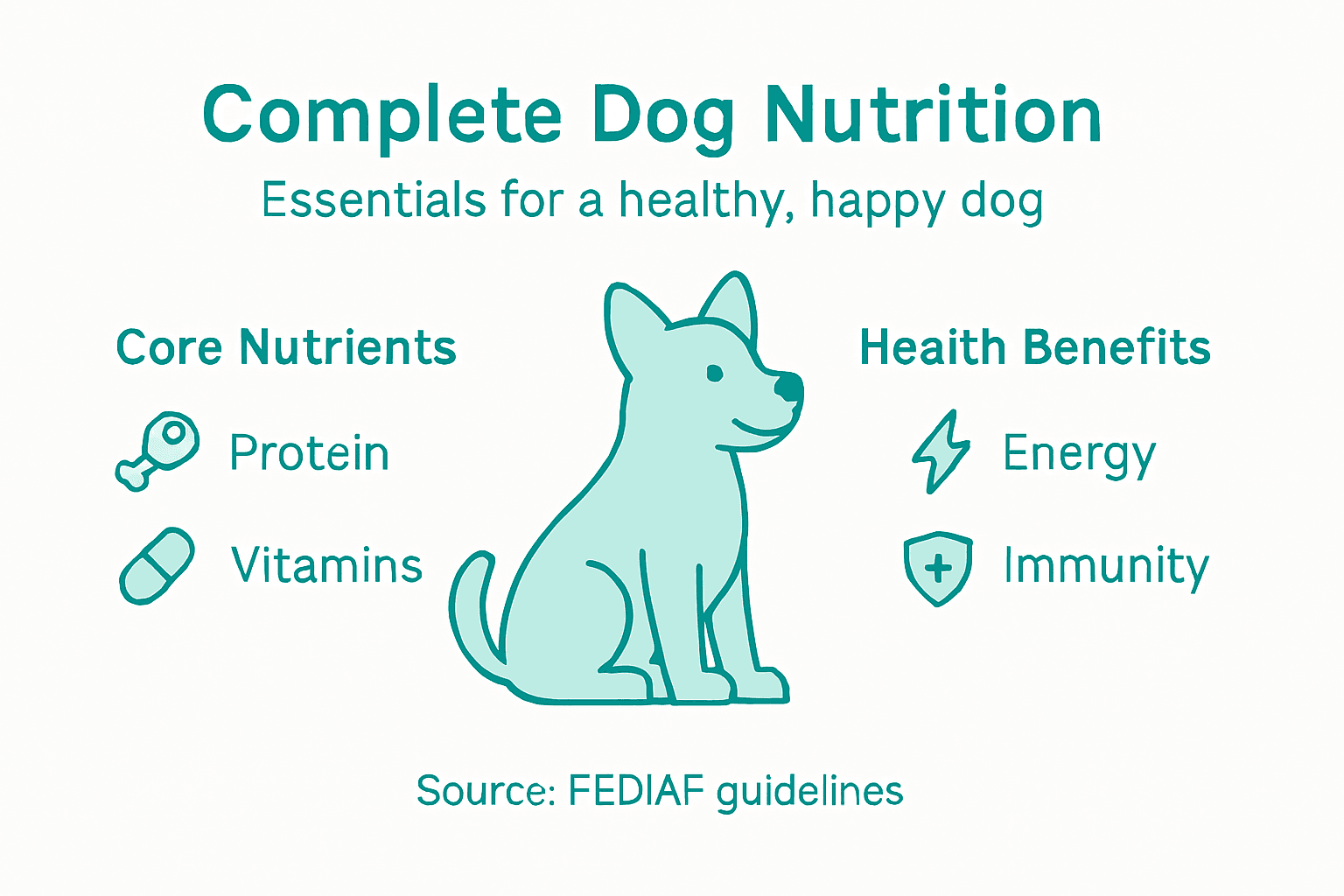 Infographic showing main nutrients and benefits