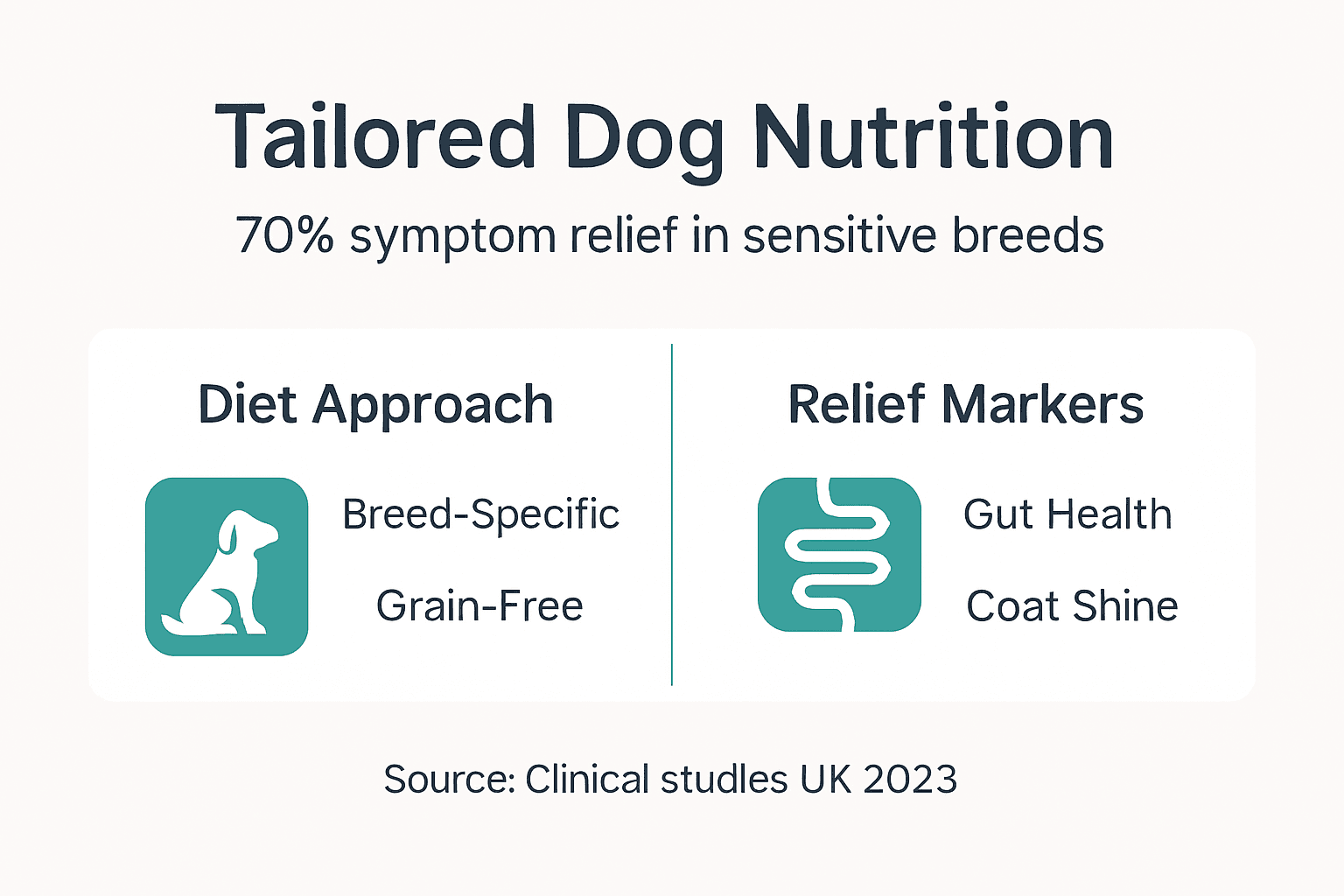 Infographic tailored nutrition and symptom relief