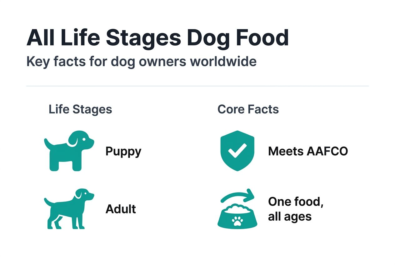 Infographic: all life stages dog food facts and categories