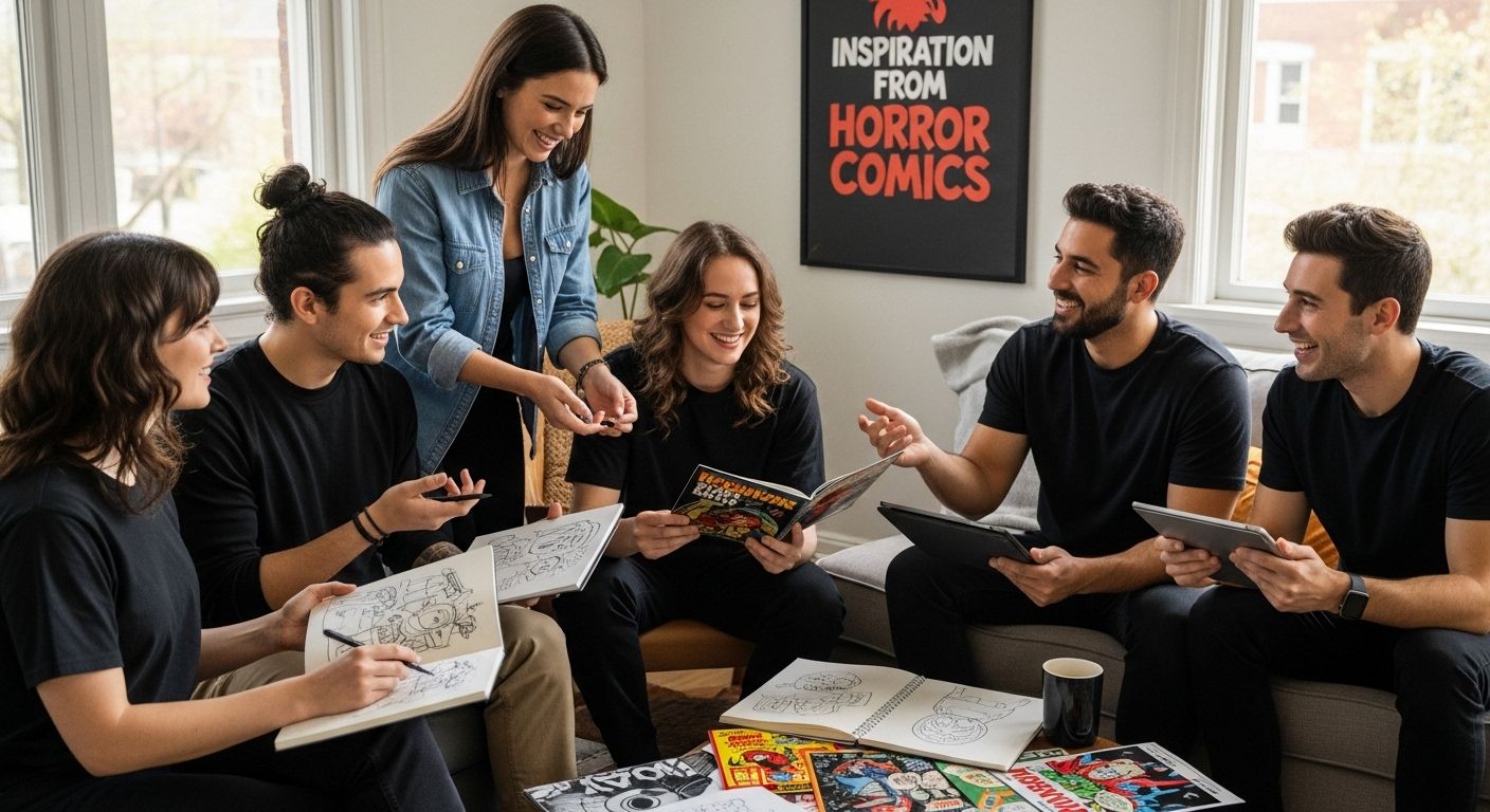 horror comics inspiration gathering