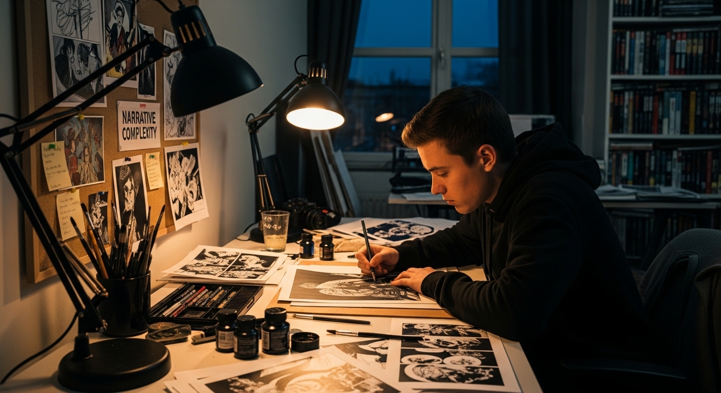 dark graphic novel creation