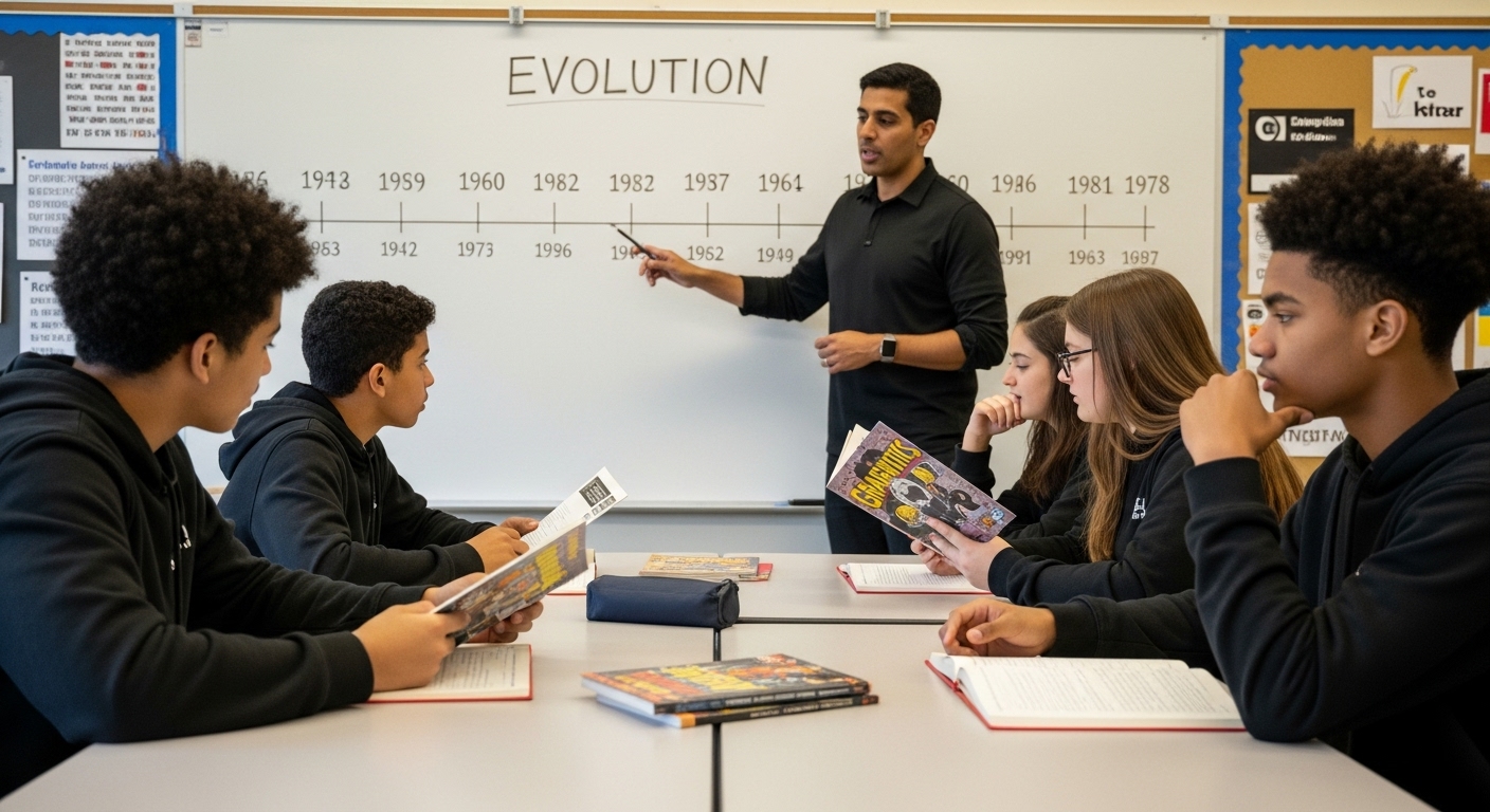 evolution graphic novels comics