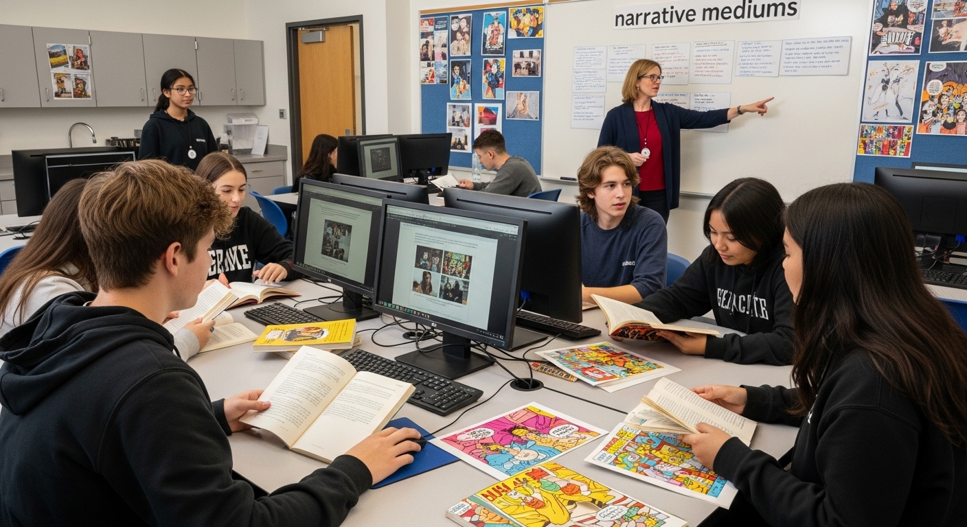 students classroom reading