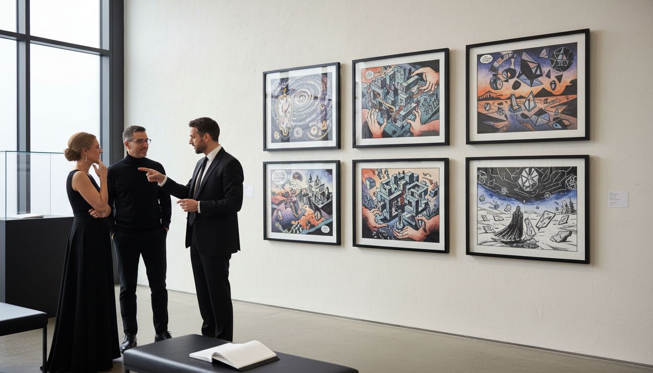 surreal comic exhibition