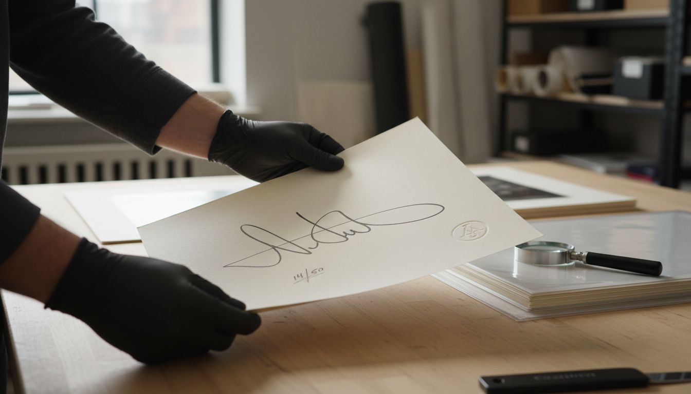 limited edition print handling