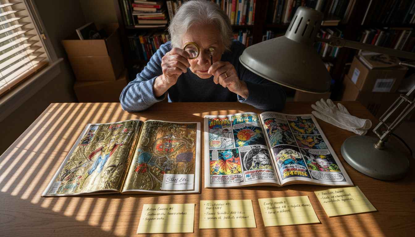 Examining gold foil comic cover materials