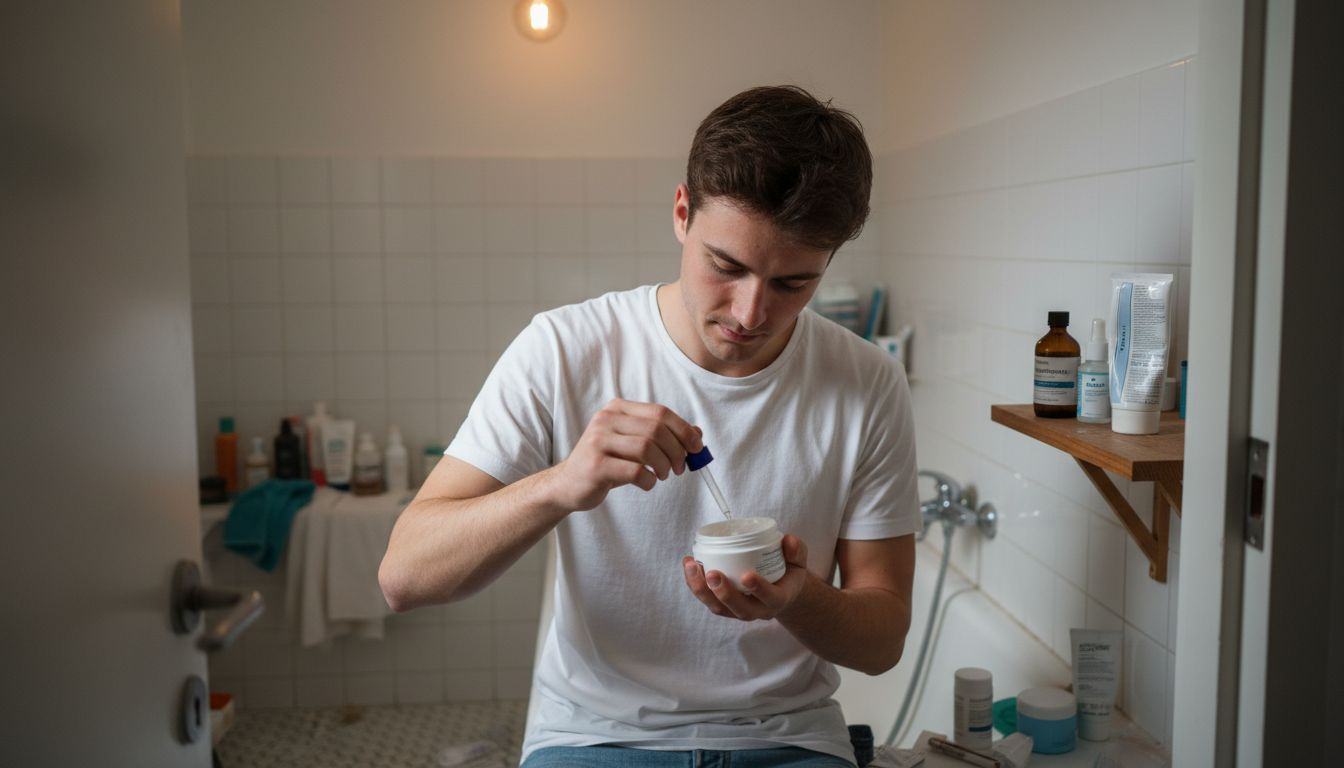 Muralist painting counterculture symbols outdoors