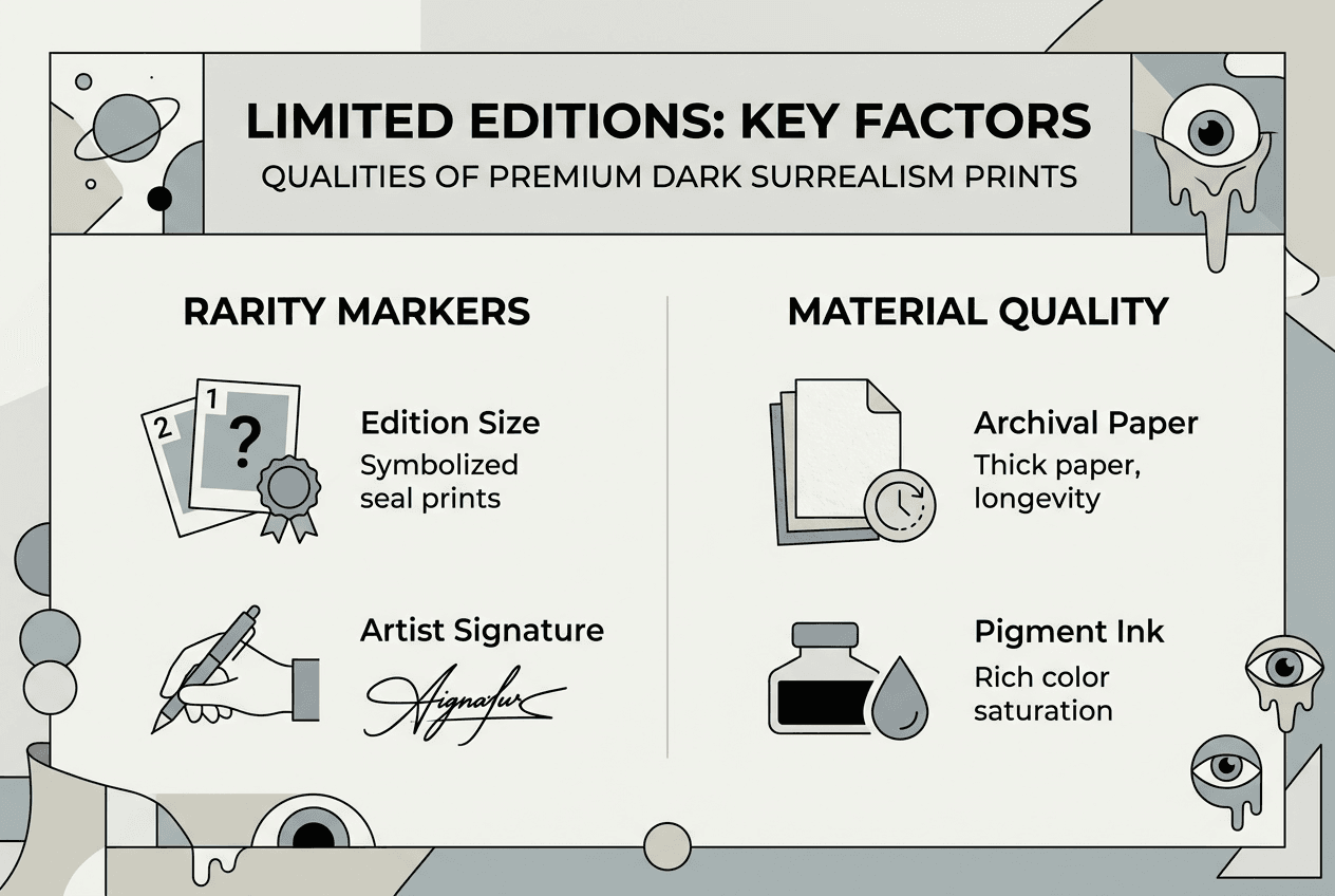 Infographic limited edition print quality markers