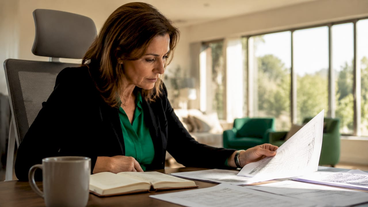 Professional reviewing forensic review documents
