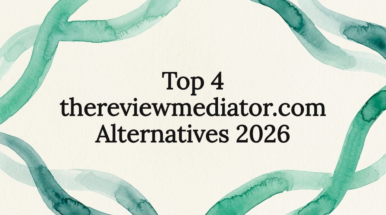 Abstract watercolor frame surrounding transparent title zone