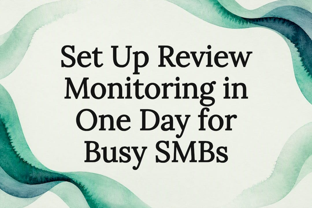 Decorative review monitoring title card