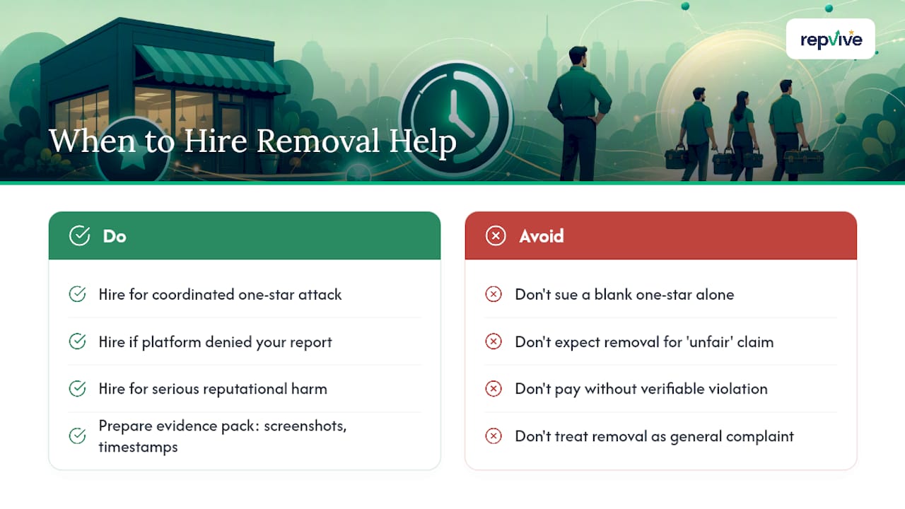 When Should You Bring in a Lawyer or Removal Service? — overview diagram