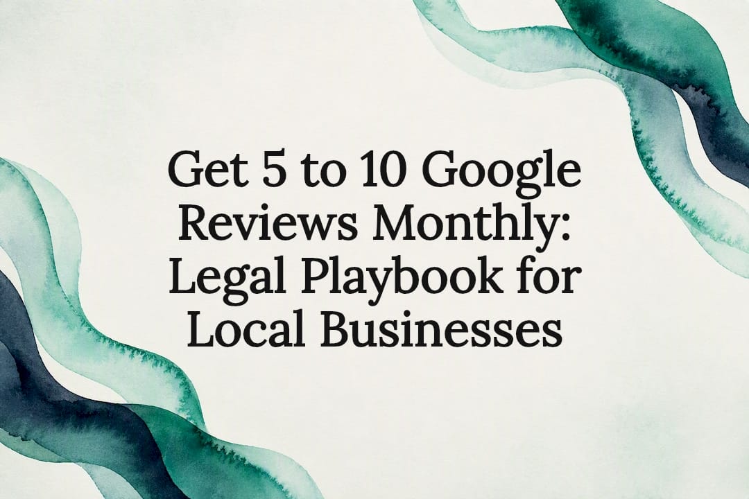 Decorative Google reviews legal playbook title card