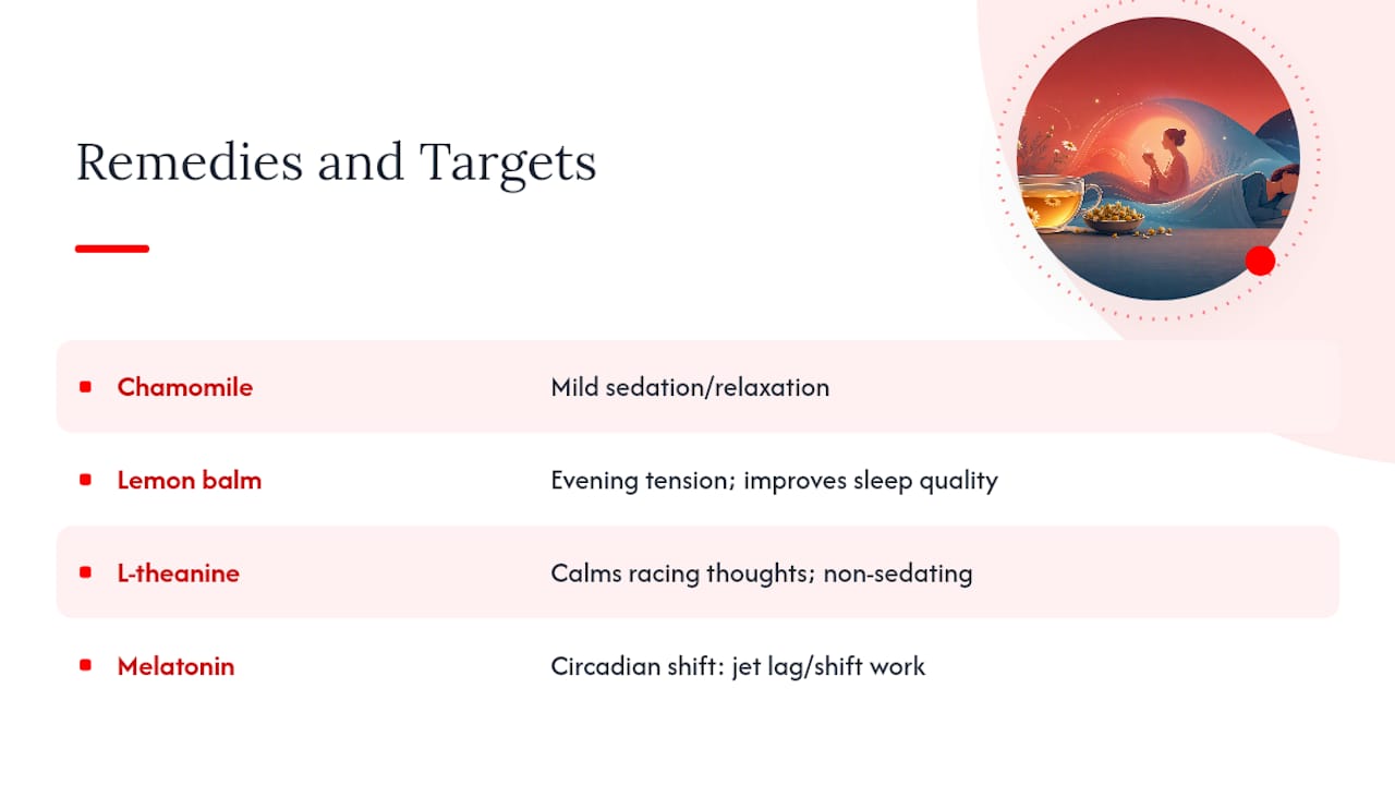 Comparison of four sleep support options