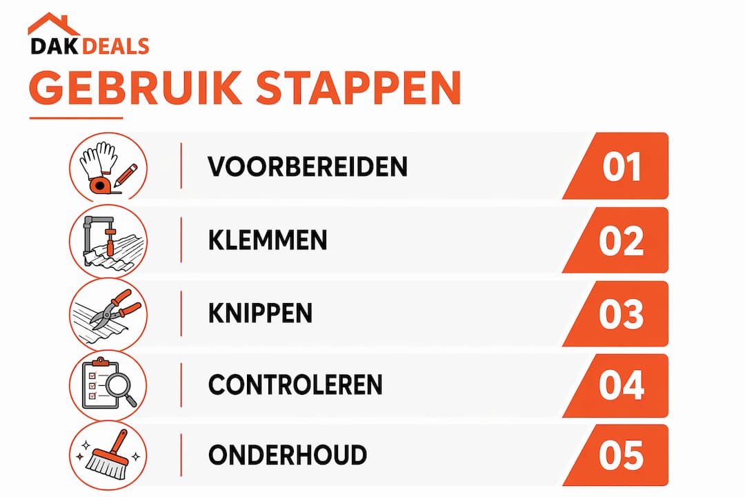 Infographic: zo gebruik je een precisieknijptang stap voor stap