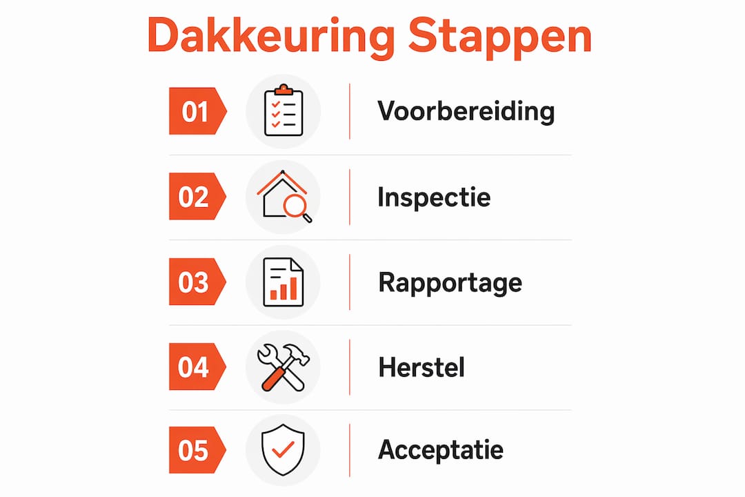 In één oogopslag: zo verloopt een dakinspectie stap voor stap