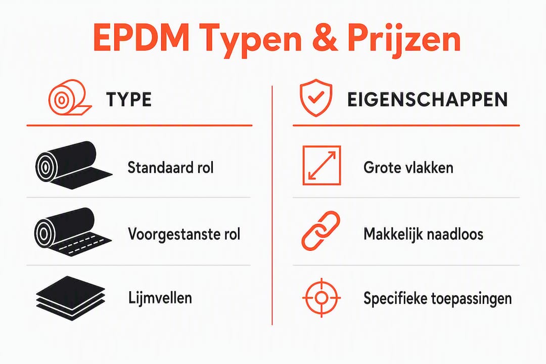 Overzichtelijke infographic: soorten EPDM en hun prijsverschillen in kaart gebracht
